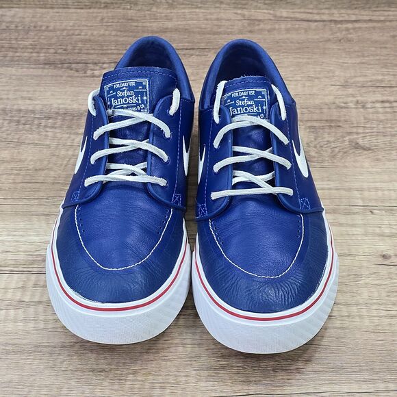Nike Zoom Stefan Janoski Men's Size 11 Blue Leather Sneakers (559574-981) RARE - Picture 2 of 9